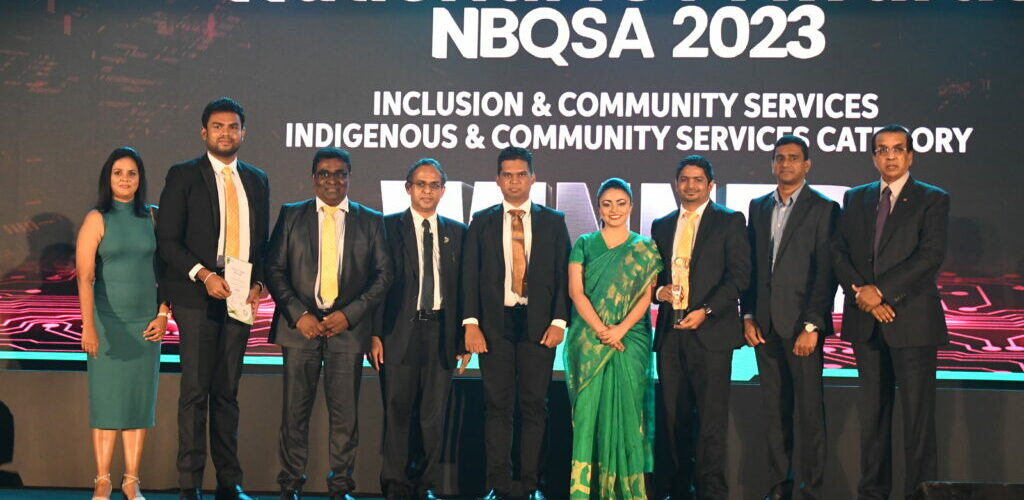 Janashakthi Group Recieving the Award